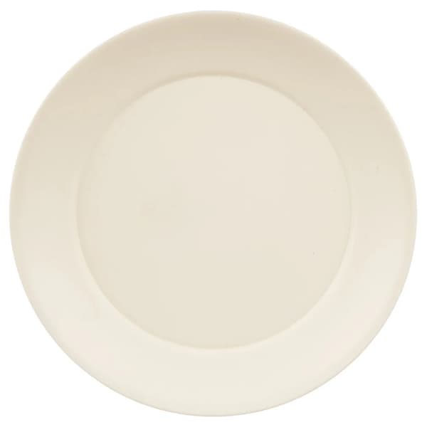 Sandy - Flade Middagstallerkener - Plast - 23,5 cm - 6 stk. - Cremefarvede