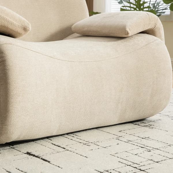 Modulär fåtölj - Enkelsits - Chenilleklädsel - 30D elastiskt skum - Halkfri undersida - Modern stil - Grå