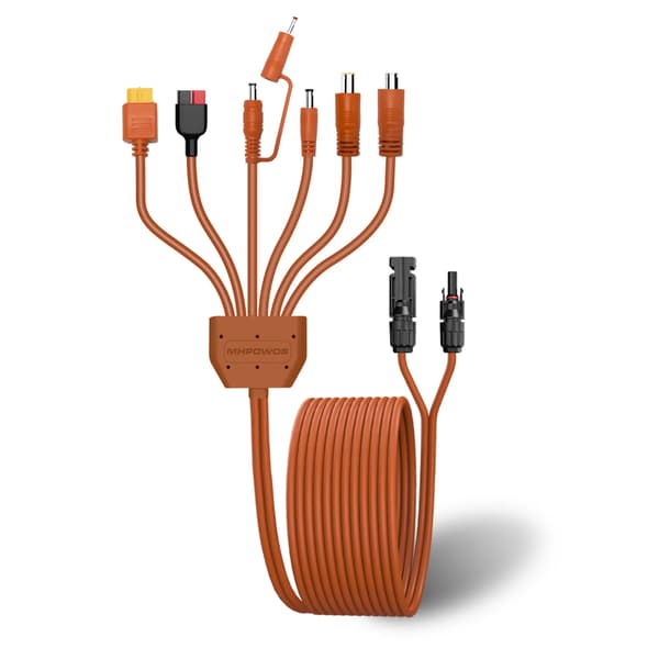 Solpanel Adapterkabel - MH-SA-005 Solkabel Stik - 7-vejs Stik - Parallelforbindelse af Paneler - Batteritilslutning