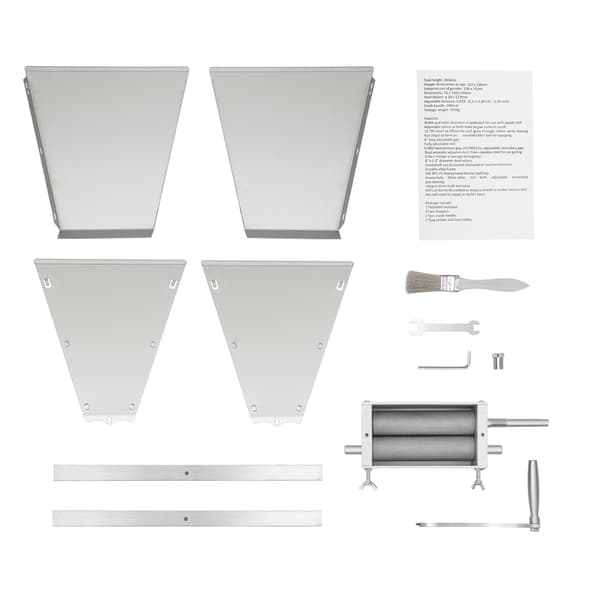 Elektrisk kornkværn - Valsemølle 3. generation - Ruller i rustfrit stål - Solid aluminiumsbase