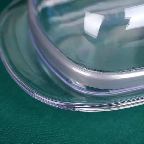 Smørbeholder - Plast - Gennemsigtig - Oval