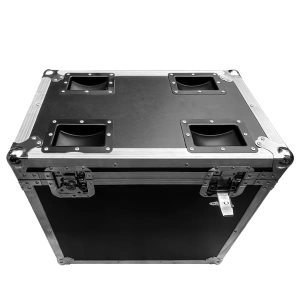 Flightcase för 2 st 250 W moving head beam-lampor - Skyddande transportfodral - Premiumläder - EV-bomullsfoder - För scen och DJ