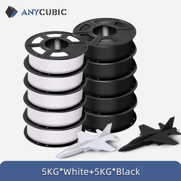 PLA 3D-printerfilament - FDM 1,75 mm - Pakke 10 kg - Sæt D