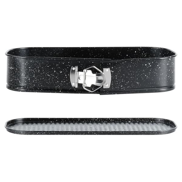 Brødform i granit - Bageform til brød - Metal - 31 x 12,5 x 6,5 cm - Sort