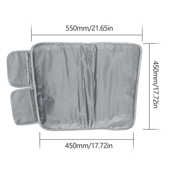 Lufttryksmassager - Pressoterapi slankemaskine - 7 niveauer - 400 W - 90 min timer - 220 V EU-stik - Grå