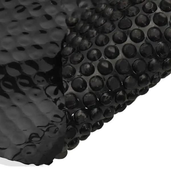 Solcelledækken til pool - Sol poolovertræk - 450 x 220 cm - Rektangulær - Varmeisolerende plast - Mørkegrå