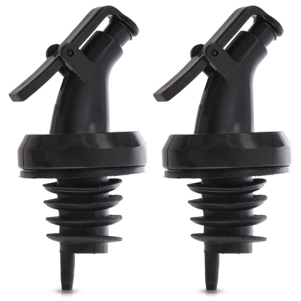 Flaskedispenser, 2 stk. - Plast - Sort