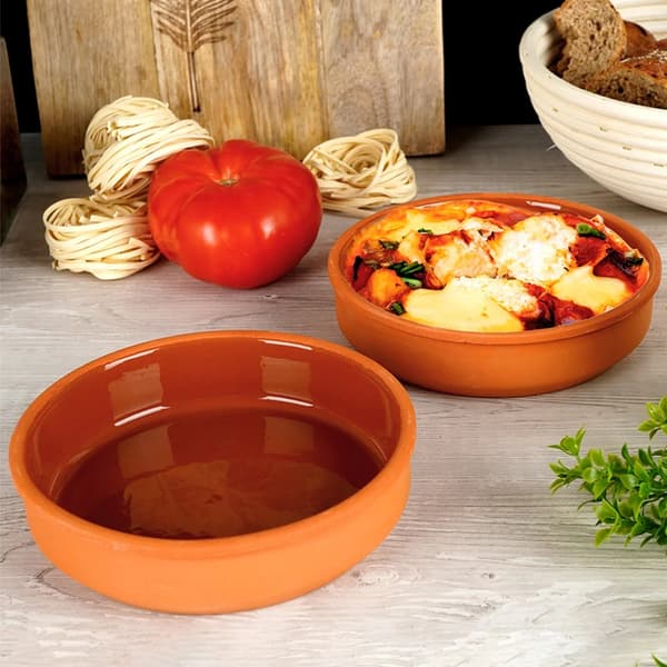 Keramiske bageforme - Cheesecakeforme - 2 stk. - 420 ml - Brun