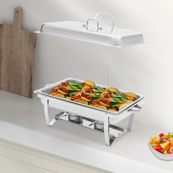 Chafing dish i rustfrit stål - Buffetvarmer - Buffetservering - Til Catering - Hoteller - Restauranter