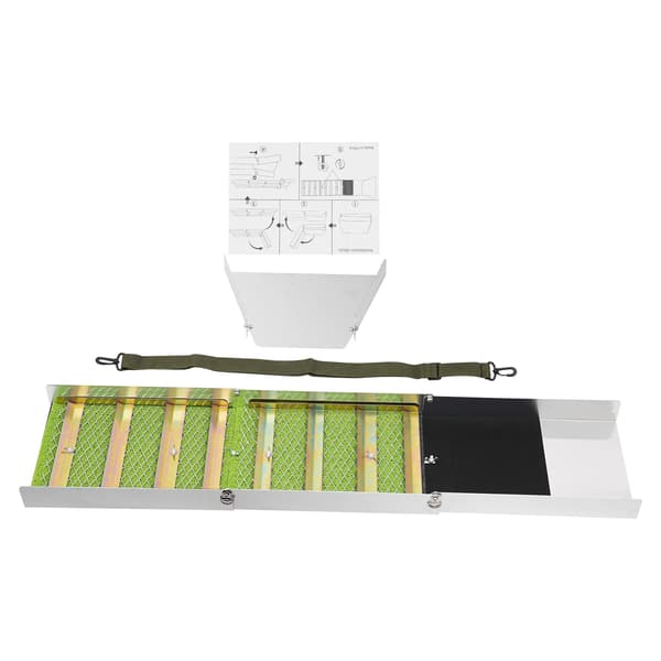 Guldrende Sluice Box - Sammenklappelig Model - Aluminiumlegering - Bærbar - Manuel Guldvask & Prospektering - Sølv