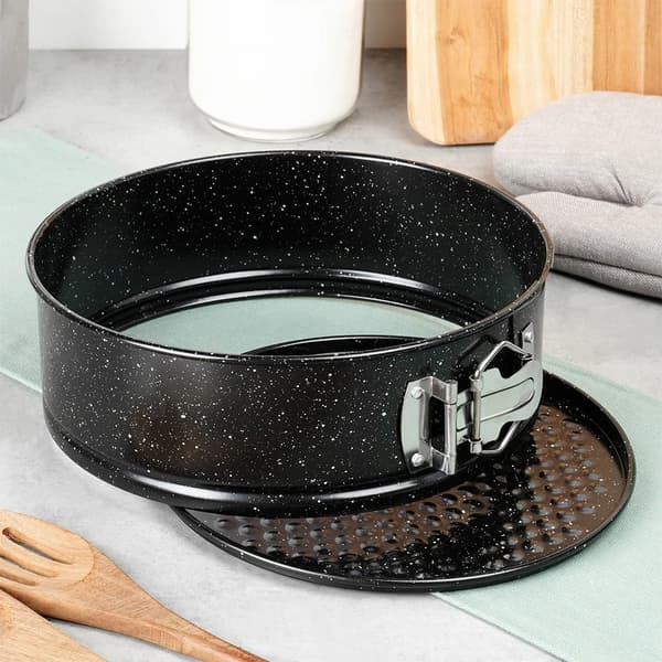 Bageform - Springform - Granitbelægning - Metal - 20 cm - Sort