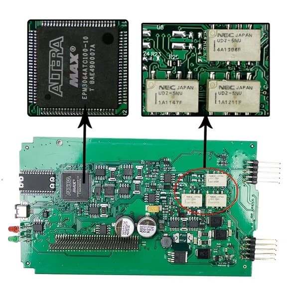 Renault CAN Clip - OBD2-diagnosinterface - Full Chip AN2131QC - Programvara V212 - 1998–2020 - Windows 7 32-bit - Reprog V191