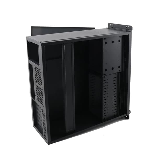 Serverchassi - 4U Rackmonterat - Mini‑ITX/Micro‑ATX - Låsbart Med Nyckel - Kompakt - Legerat Stål