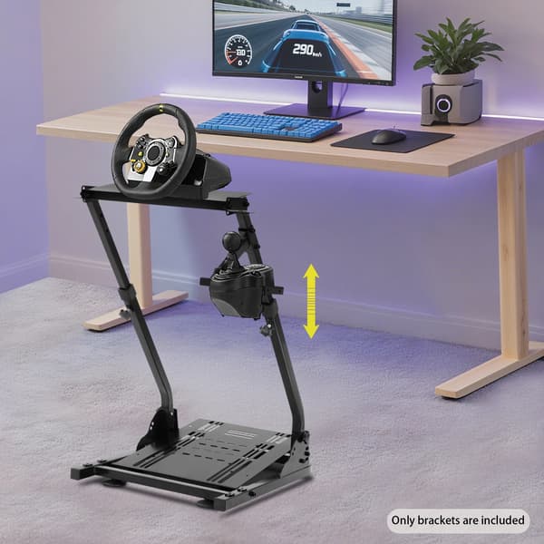 Sammenklappeligt ratstativ til gaming - Racingratstativ - Sort