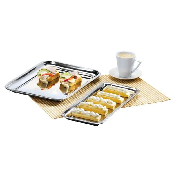 Serveringsbakke - Rektangulær - Stål - 21,5 x 16,5 cm