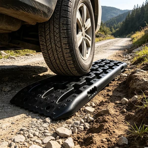 Selvredningsplader - Sandstiger - 2 stk. - 104 cm - 28 cm - Plast - Sort
