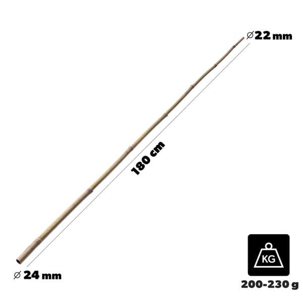 Bambupinnar - Växtstöd - Bambu - 180 cm - Ø 22–24 mm - 10-pack