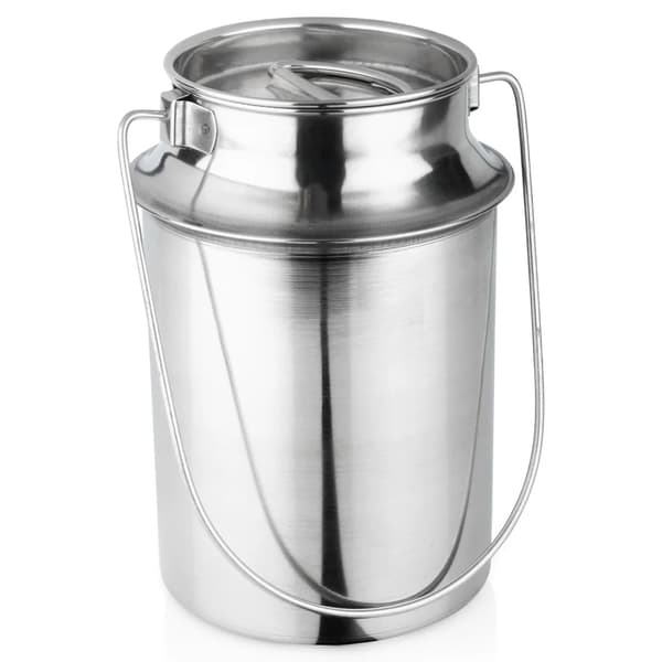 Mælkekande - Opbevaring og Servering - Rustfrit Stål - 3,2 l - Sølv - Til Hjem, Café og Restaurant