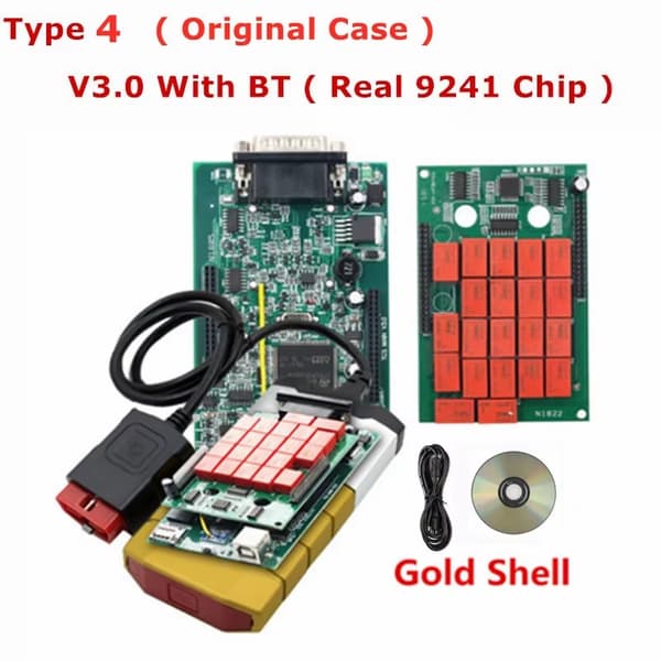 Multidiag PRO / WOW Snooper - DS Type 4 V3.0 - OBD2 Diagnosetester - Til Biler Og Lastbiler - Bluetooth - Dobbelt PCB V3.0 - Blå NISA