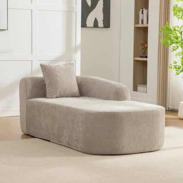 Modulsoffa - Modern Soffa - Chenille - 30D Elastiskt Skum - Halkfri - Högervänd - Grå