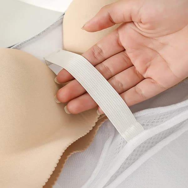 Vaskepose til BH - H71 BH-beskyttelse - Polyester - Genanvendelig - Beskytter mod deformering - Grå