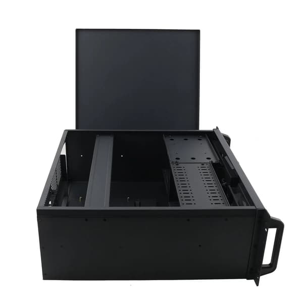 Serverchassi - 4U Rackmonterat - Mini‑ITX/Micro‑ATX - Låsbart Med Nyckel - Kompakt - Legerat Stål