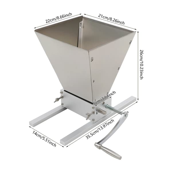 Elektrisk kornkværn - Valsemølle 3. generation - Ruller i rustfrit stål - Solid aluminiumsbase