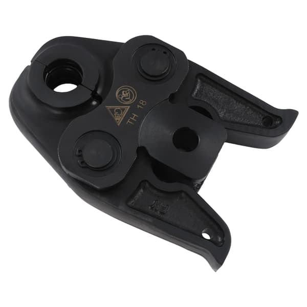 Pressback för rörpress - TH18 18 mm TH-profil - För aluminium-plast, PEX, PB-rör - Precisionspress - Svart