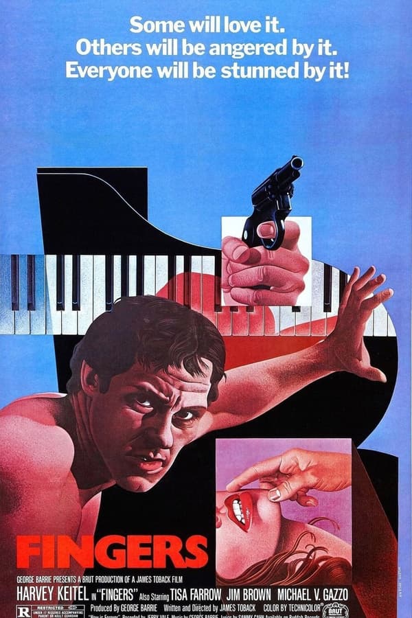 FINGERS med Harvey Keitel (DVD, 1978)