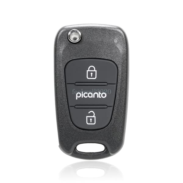 Fits Kia Picanto 3 BUTTON KEY FOB Remote Control Shell case CR2032 battery