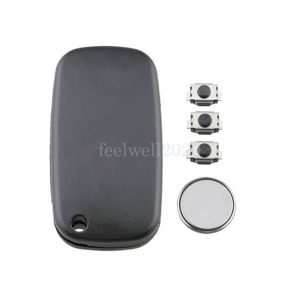 FOR RENAULT KANGOO CLIO MODUS MEGANE CAR FLIP REMOTE KEY FOB CASE SHELL 3 BUTTON