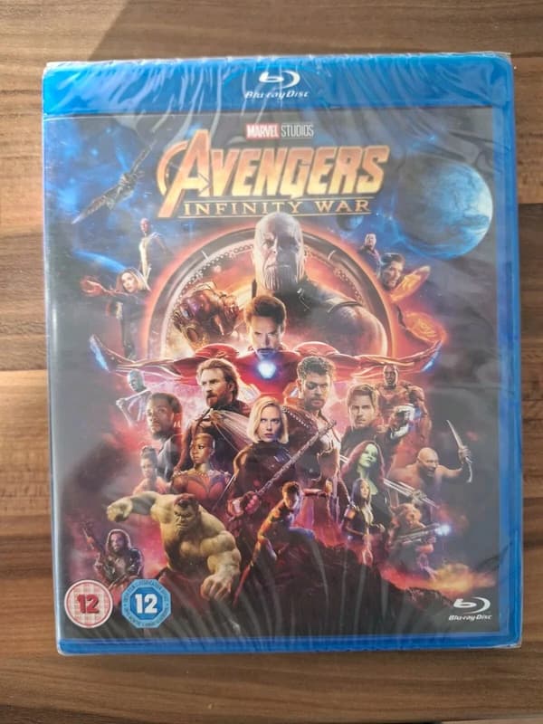 Avengers: Infinity War Marvel BluRay Brand New