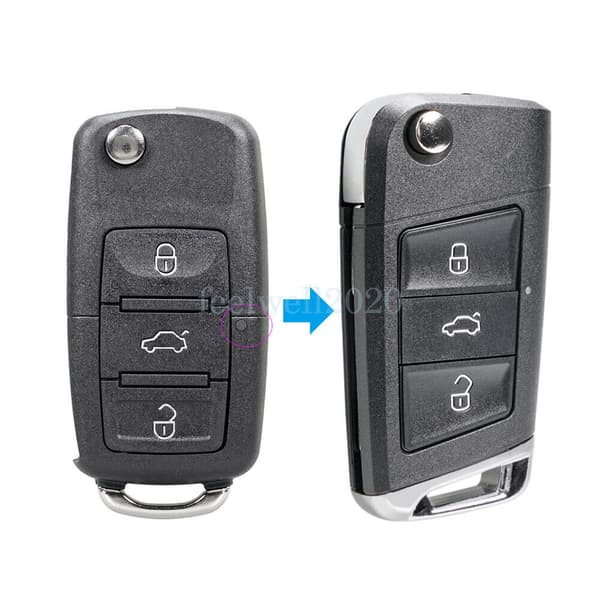 For VW Polo Beetle 2003 2004 2005 2006 2007- 2018 Remote Key Fob Case 3 Button