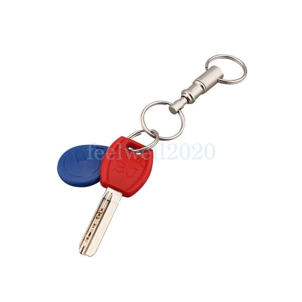 3 X Quick Release Keyring Detachable Removable Pull Apart Key Holder Key Chain