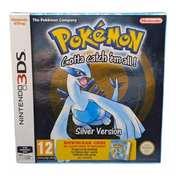 Pokemon Silver Version (Box and Code) Nintendo 3DS Game PAL Brand New