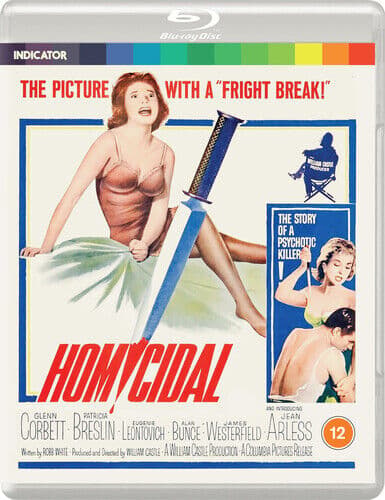 Homicidal Blu-ray (2021) pääosassa Glenn Corbett