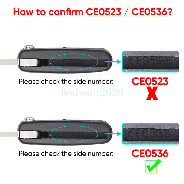 3Button Remote Key Fob Case For Peugeot Expert Partner Citroen Berlingo Dispatch