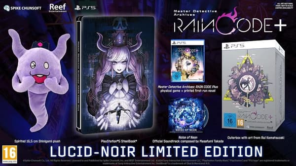 Master Detective Archives: RAIN CODE Plus LucidNoir Limited Edition PS5 Brand New