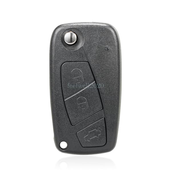 3 Button Flip Key Case Shell Blade For Fiat Panda Idea Punto Stilo Ducato Brava