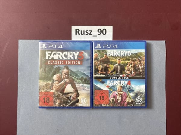 Far Cry 3 Classic Edition 4 + 5 Double Pack PlayStation 4/5 Bundle Brand New