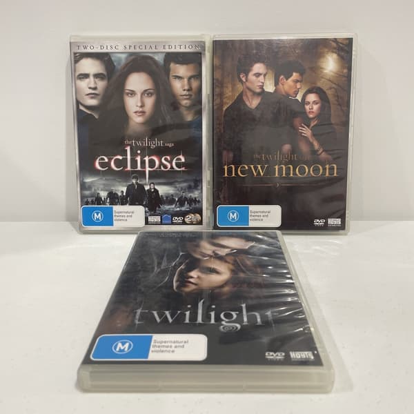 Twilight-saaga: Eclipse, Twilight & New Moon DVD