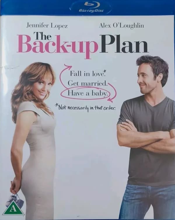 THE BACK UP PLAN BLURAY NOT SWEDISH IMPORT DAMAGED ARTWORK INSERT Brand New