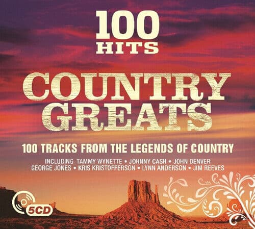 Various Artists : 100 Hits: Country Greats CD Box Set 5 discs (2016) Pre-Owned