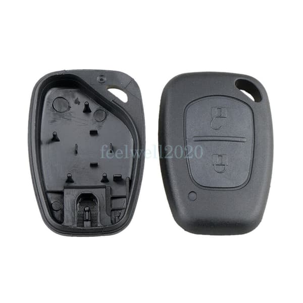 2PCS REMOTE KEY CASE FOB 2 BUTTON FOR RENAULT TRAFIC MASTER VAUXHALL VIVARO VAN