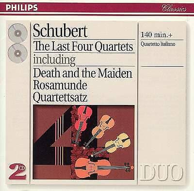 Franz Schubert : Schubert: The Last Four Quartets: Quarteto Italiano CD 2 discs Pre-Owned