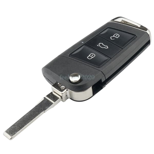 For VW Jetta Eos 2012 2013 2014 2015 2016 2017 2018 Flip Remote Key Fob Case
