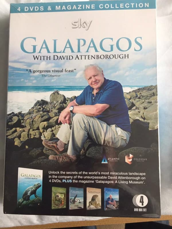 Galapagos Med David Attenborough DVD (2015) 4 Disker