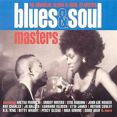 Blues&SoulMasters: 45 ORIGINAL BLUES & SOUL CLASSICS CD 2 discs (2002) Pre-Owned