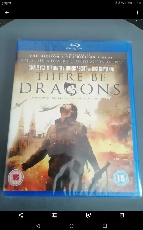 There be Dragons (Bluray, 2012) . Cert 15 Brand New