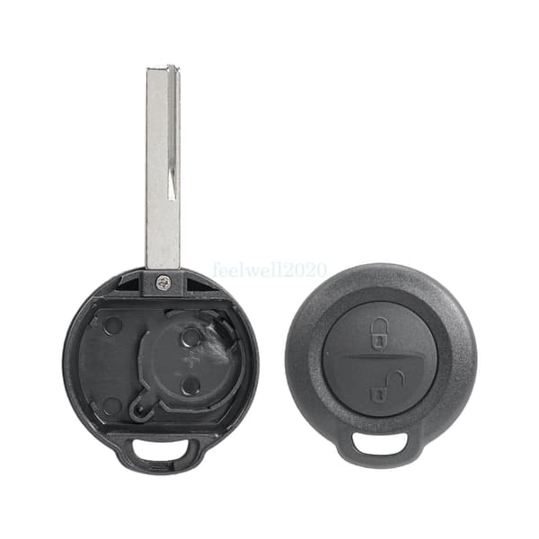 2 Button Key Case Shell For Mitsubishi Colt Remote Fob 2005 - 2012 Smart ForFour